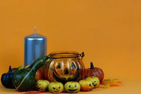 Halloween pumpkins Stock Photos