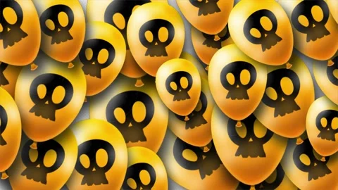 Halloween Pumpkins Transition Alpha Channel Video stock 232335596