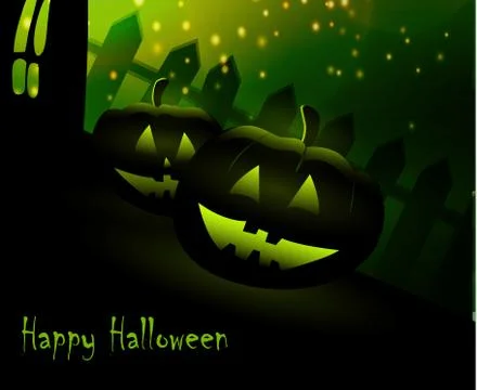 Halloween pumpkins vector Stock Illustration