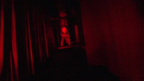 Halloween Red Cage Stock Footage 112678562