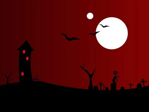 Halloween red Stock Illustration