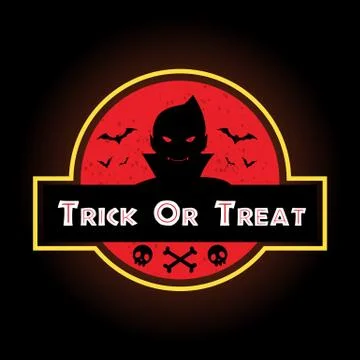 Halloween red label : The Vampire Stock Illustration