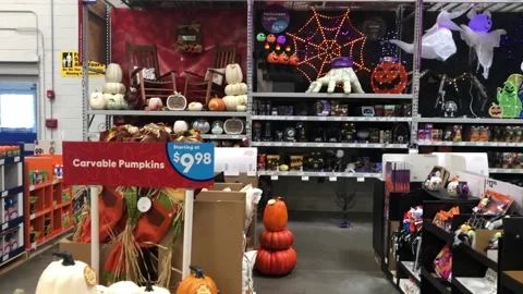 Halloween Retail Store Stock Footage 159363060