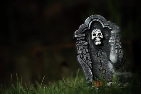 Halloween RIP tombstone Stock Photos