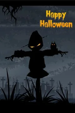 Halloween scarecrow Stock Illustration