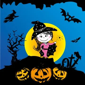 Halloween, scary background Stock Illustration