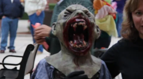 Halloween Scary Creature Stock Footage 906384