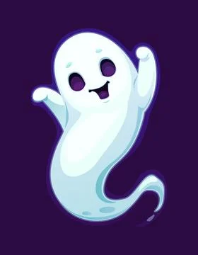 Halloween scary ghost creature cartoon character イラスト素材