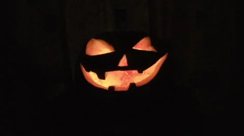 Halloween Scary Pumpkins Video stock 55862781
