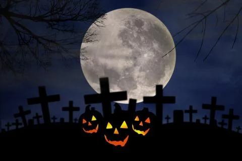 Halloween scene Illustrazione stock