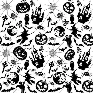 Halloween seamless background Stock-Illustration