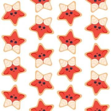 Halloween seamless cookie pattern seamless pattern satan candy Illustrazione stock