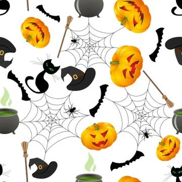 Halloween seamless Stock Illustration