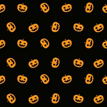 Halloween seamless pattern background Stock Illustration