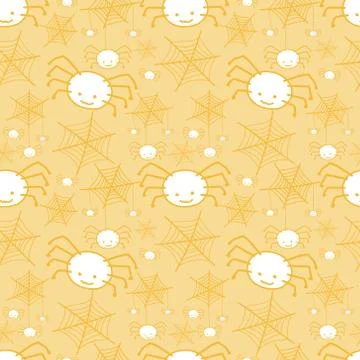 Halloween seamless pattern background. Vector illustration for fabric and gif Stock Illustration