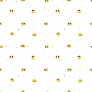 Halloween seamless pattern background. Vector illustration for fabric and gif Stock Illustration