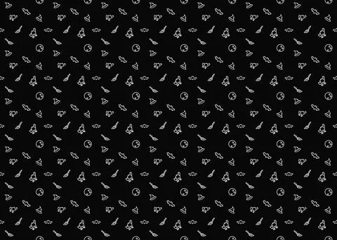 Halloween seamless pattern on dark background ep12 Stock Illustration