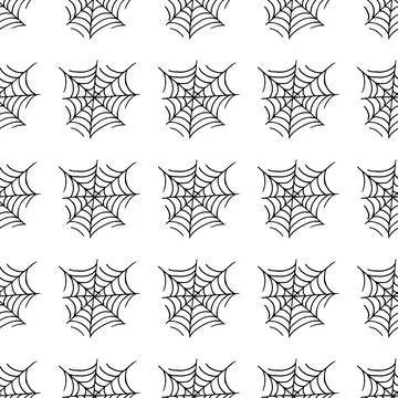 Halloween seamless pattern in hand draw style Illustrazione stock