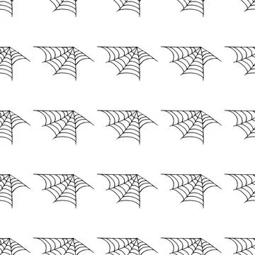 Halloween seamless pattern in hand draw style Illustrazione stock