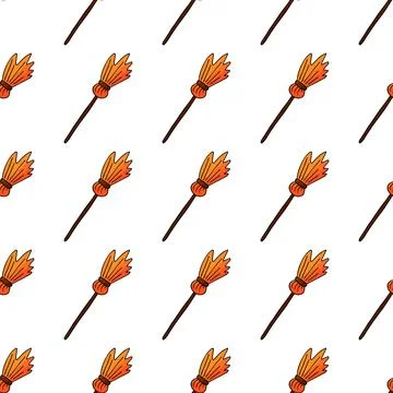 Halloween seamless pattern in hand draw style 스톡 일러스트