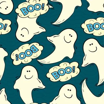 Halloween seamless pattern Stock Illustration