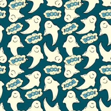 Halloween seamless pattern Stock Illustration
