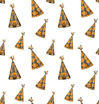 Halloween Seamless Pattern Stock Illustration