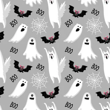 Halloween seamless pattern Stock Illustration