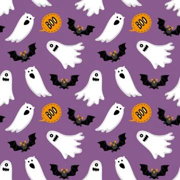 Halloween seamless pattern Stock Illustration