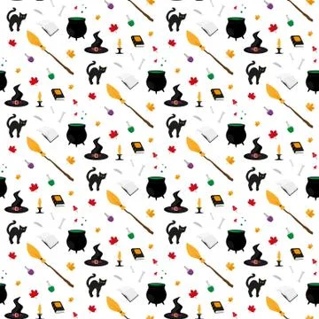 Halloween. Seamless pattern. Stock Illustration