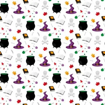 Halloween. Seamless pattern. Stock Illustration