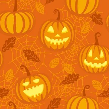 Halloween seamless pattern Stock Illustration
