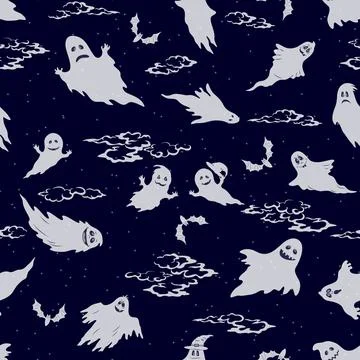 Halloween Seamless Pattern Stock Illustration