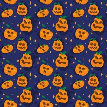 Halloween seamless pattern Stock Illustration