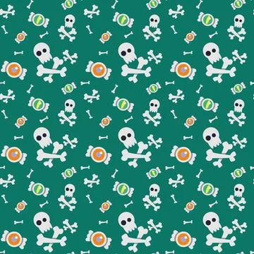 Halloween seamless pattern Stock Illustration