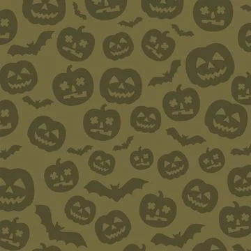 Halloween seamless pattern Stock Illustration