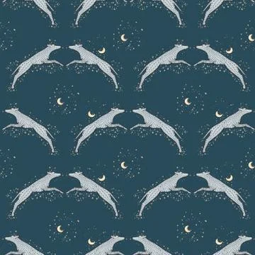 Halloween seamless pattern. New Year 2018 vector illustrations. Zen tangle an イラスト素材
