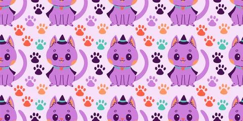 Halloween seamless pattern. Seamless pattern with cute halloween elements Stock Illustration