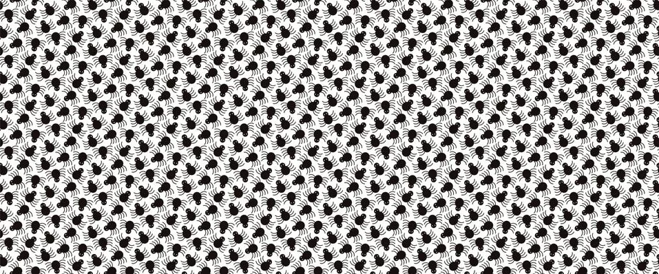 Halloween seamless pattern with spiders Stock Illustration