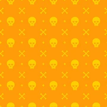 Halloween seamless pattern vector design for background Stock Illustration