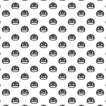 Halloween seamless pattern vector design for background Stock Illustration