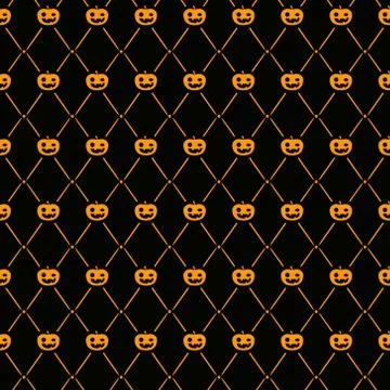 Halloween seamless simply pattern background Stock Illustration