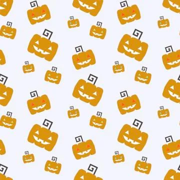 Halloween seamless  vector pattern Stock Illustration