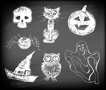 Halloween set Stock Illustration