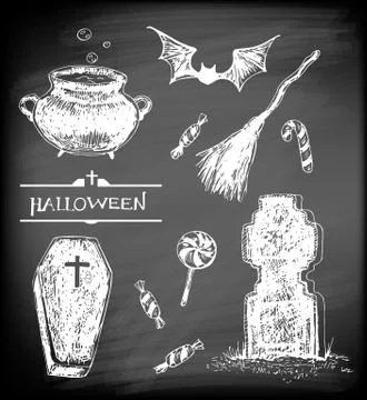 Halloween set Stock Illustration