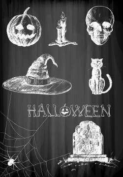 Halloween set Stock Illustration