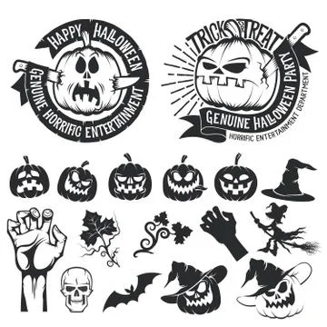 Halloween set Stock Illustration