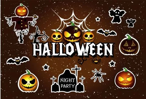 Halloween set Stock Illustration