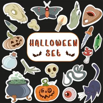 Halloween set Stock Illustration