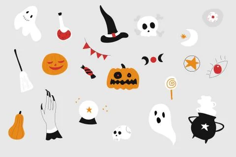 Halloween Set Stock Illustration